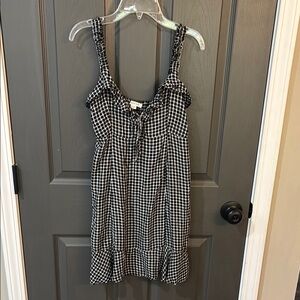 American Eagle Outfitters Black and White Checkered Mini Dress